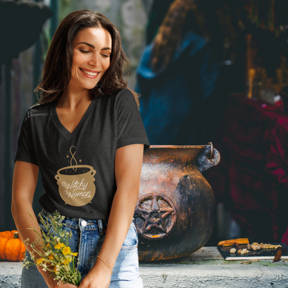Witchy Woman Cauldron | Women’s Relaxed V-Neck