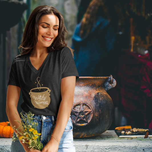 Witchy Woman Cauldron | Women’s Relaxed V-Neck