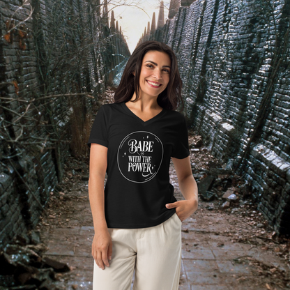 Babe with the Power | Women’s Relaxed V-Neck