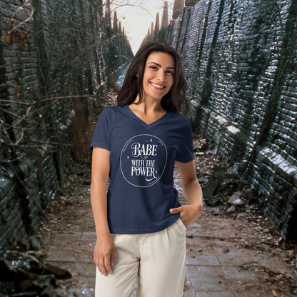 Babe with the Power | Women’s Relaxed V-Neck