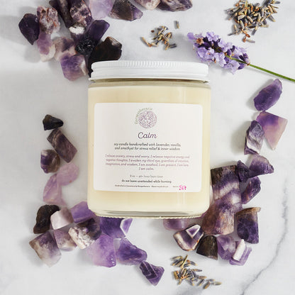 Calm Crystal Candle