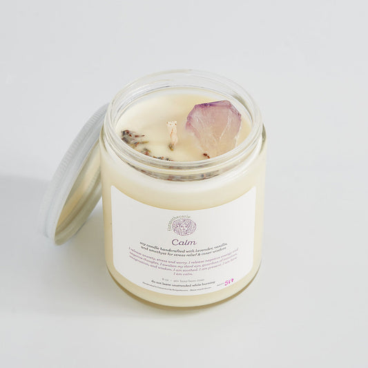 Calm Crystal Candle