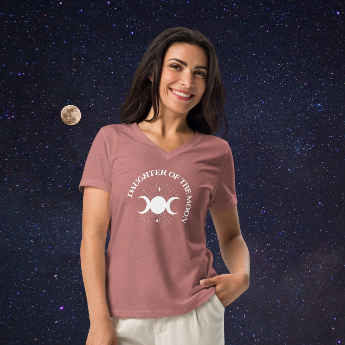 Daughter of the Moon | Women’s Relaxed V-Neck