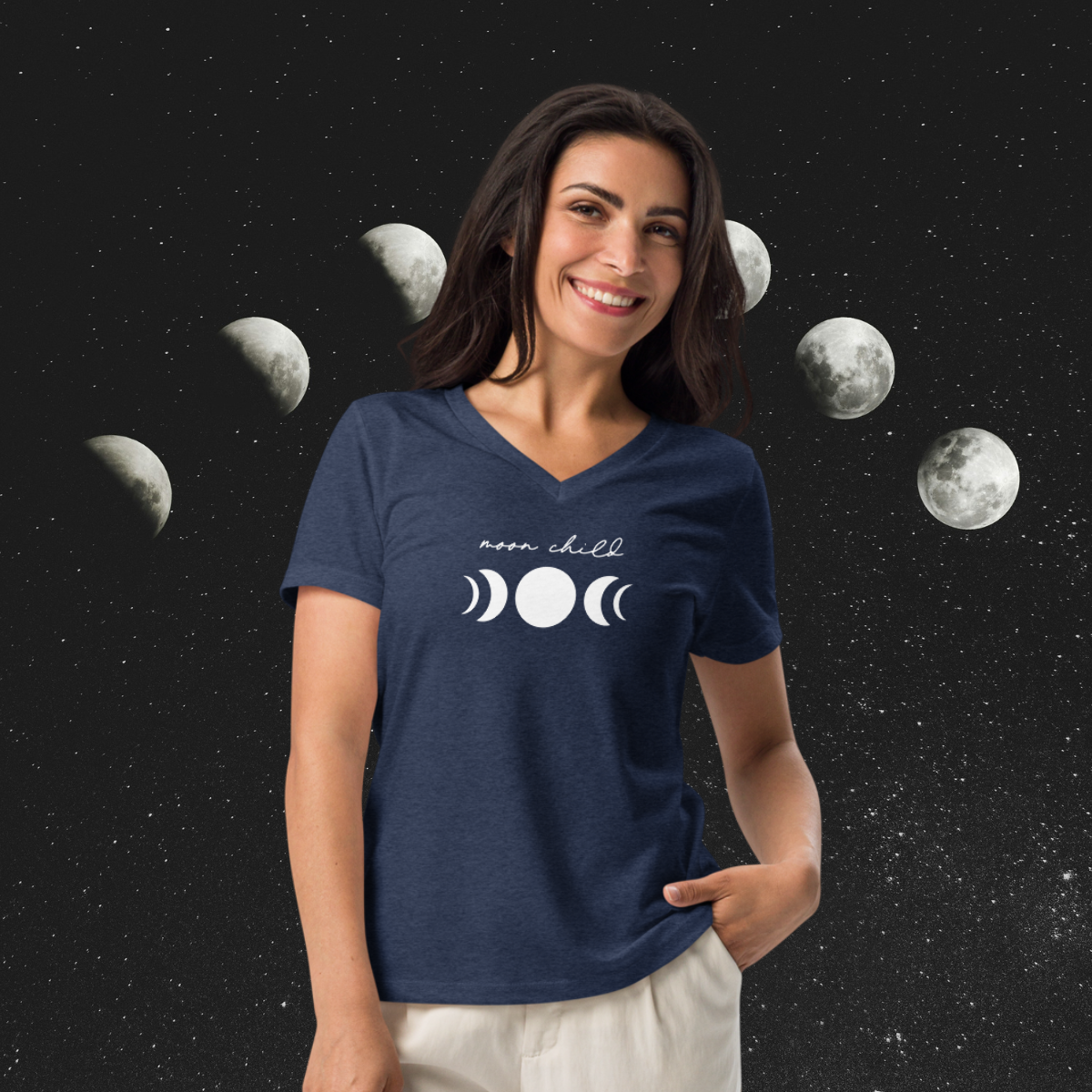 Moon Child | Women's Relaxed V-Neck