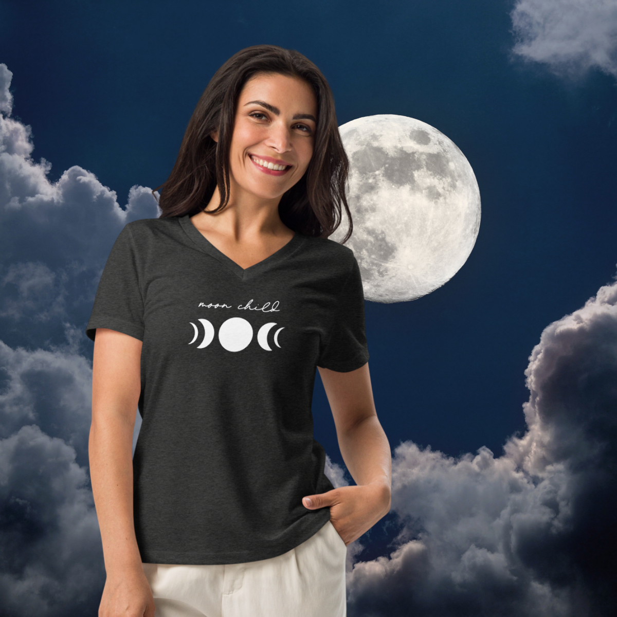 Moon Child | Women's Relaxed V-Neck